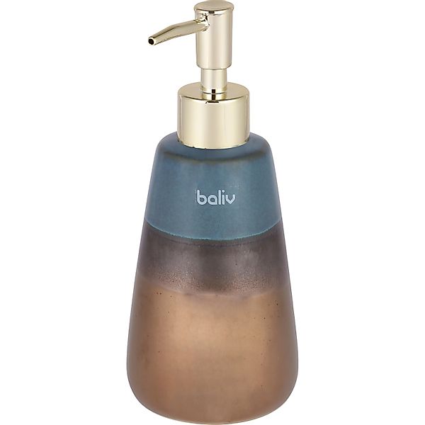 baliv Dark Wonder trend Seifenspender Keramik Braun-Blau günstig online kaufen