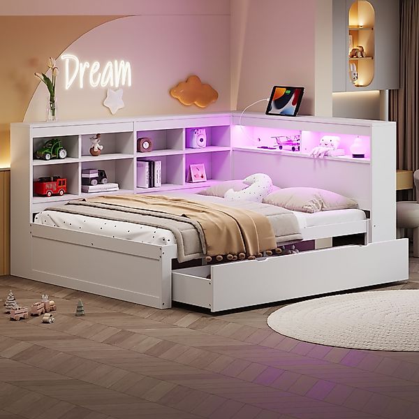 HAUSS SPOLE Schlafsofa 140x200cm mit Schubladen, günstig online kaufen