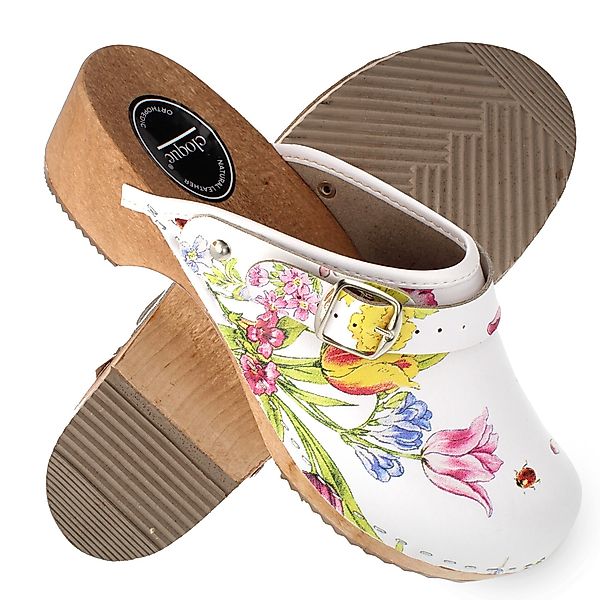 Cloque Falun geschlossene Clogs Blumenmotive Clog günstig online kaufen
