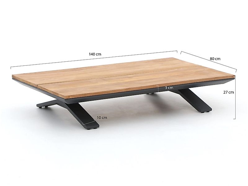 SUNS Stockholm loungetisch 140x80x26 cm günstig online kaufen