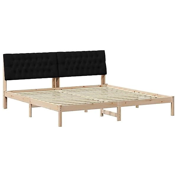 vidaXL Bettgestell mit Gepolstertem Kopfteil Braun 200 x 200 cm 3394380 günstig online kaufen