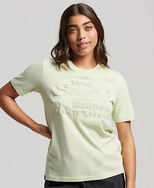 Superdry T-Shirt EMBOSSED VL T SHIRT Tender Greens günstig online kaufen