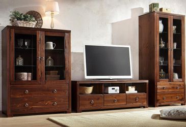 Home affaire Wohnwand "Gotland" Set, 3 Stk. tlg. bestehend aus 1 Highboard, günstig online kaufen