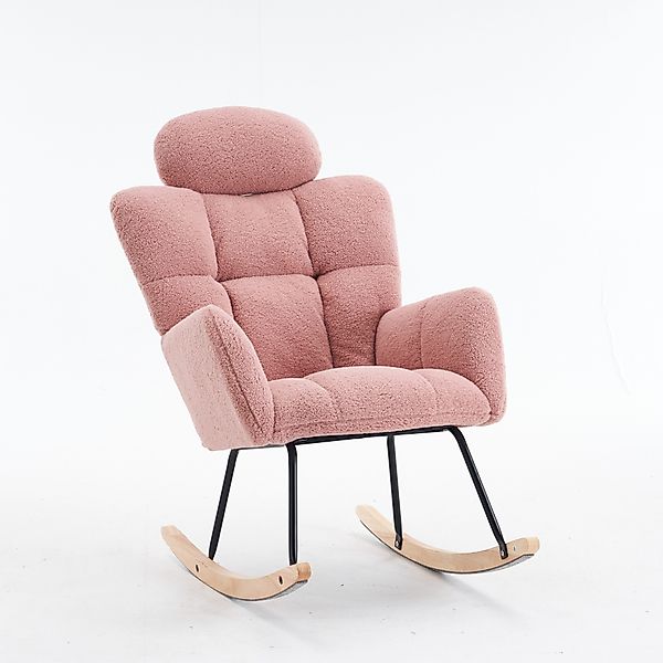 OKWISH Schaukelstuhl mit Kopfstütze (Schwingsessel,Schaukelsessel,Relaxsess günstig online kaufen
