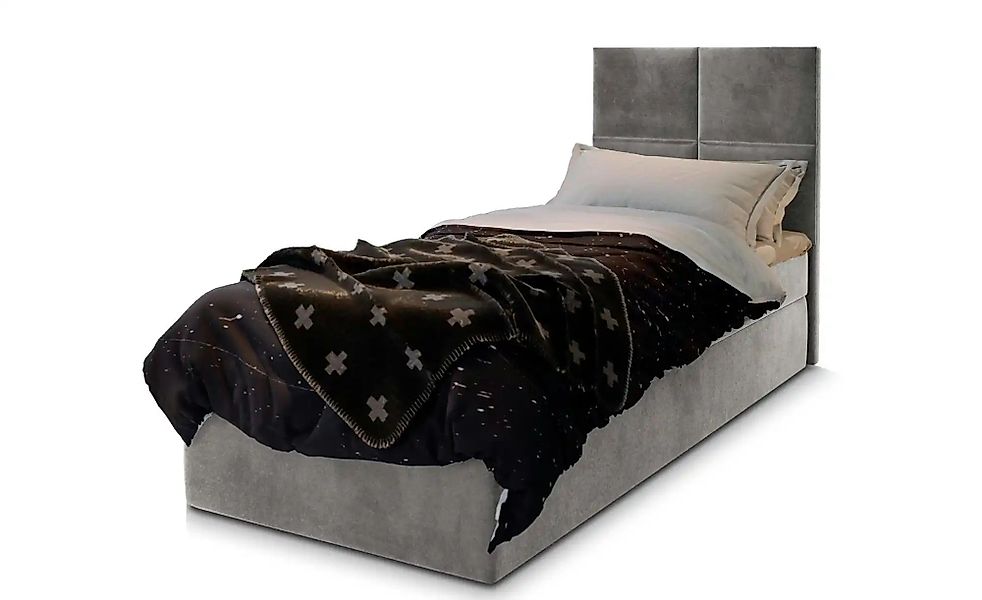 MASSENO Boxbett  Lena ¦ grau ¦ Maße (cm): B: 90 H: 98 Betten > Polsterbette günstig online kaufen