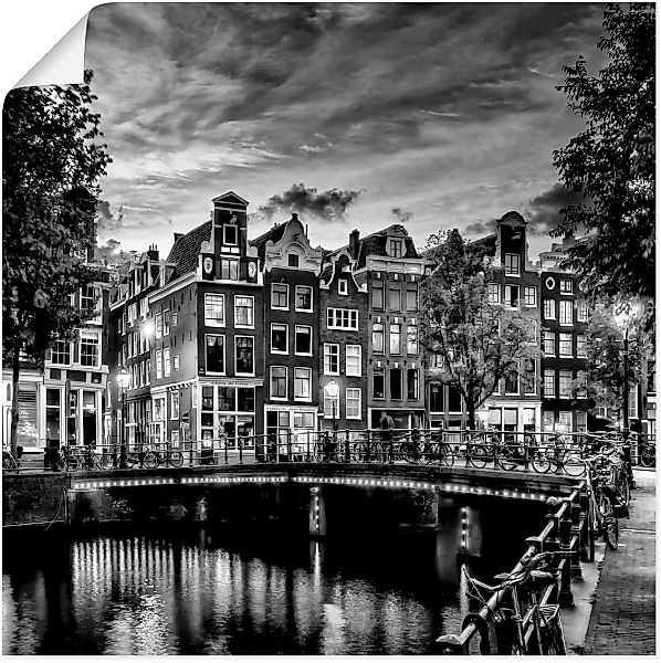 Artland Wandbild "Amsterdam Abendidylle", Amsterdam, (1 St.) günstig online kaufen