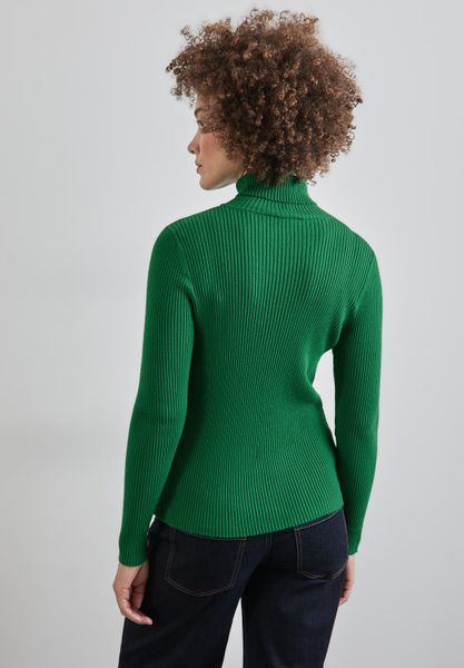STREET ONE Rollkragenpullover mit Rippstrick-Struktur günstig online kaufen