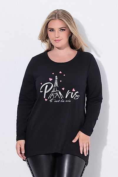 MIAMODA T-Shirt Langarmshirt A-Linie Paris-Motiv günstig online kaufen