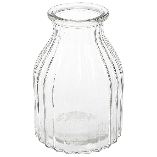 Viana Tischvase Glasvase Rillen Design Dekoration günstig online kaufen