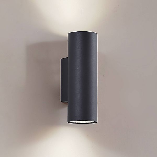 Lindby Wandleuchte Joffrey,  18 cm, schwarz, up/down, GU10 günstig online kaufen
