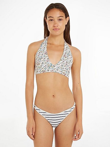 Tommy Hilfiger Swimwear Bikini-Hose CHEEKY HIGH LEG BIKINI PIQUE mit Streif günstig online kaufen
