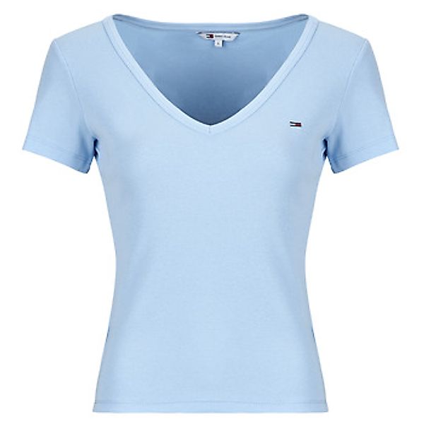 Tommy Jeans  T-Shirt TJW SLIM ESSENTIAL RIB V SS günstig online kaufen