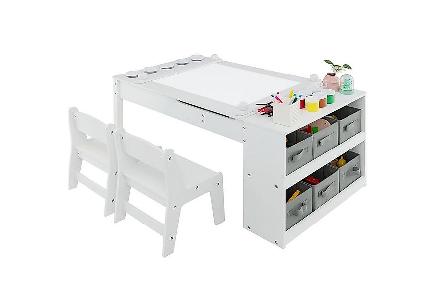 KOMFOTTEU Kindersitzgruppe, (Set, 3-tlg), mit Stauraum & Maltisch günstig online kaufen