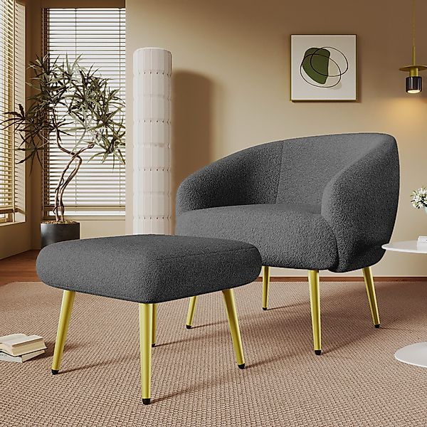 MODFU Ohrensessel Sherpa-Polsterstuhl (Wohnzimmersessel, Relaxsessel, Lehns günstig online kaufen