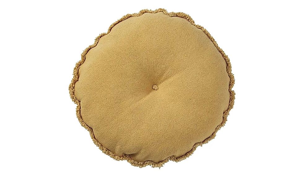 Lifetime Rundes Kissen  Butterflies Honey Glow ¦ gelb Ø: 45 Dekokissen & De günstig online kaufen
