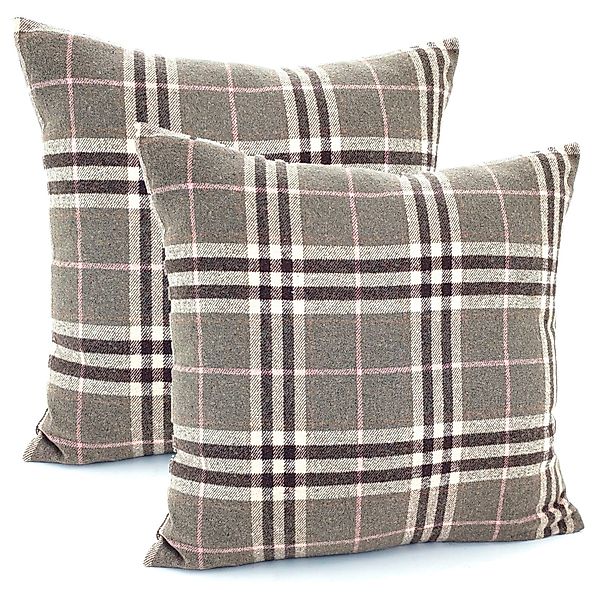 heimtexland Dekokissen 2er Set Kissenhülle Tartan günstig online kaufen