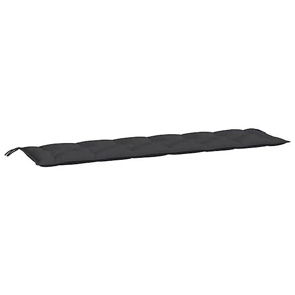 vidaXL Gartenbank-Auflage Schwarz 200x50x7 cm Oxford-Gewebe 361647 günstig online kaufen