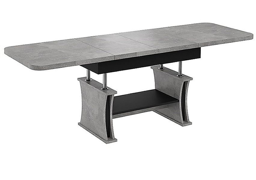 designimpex Couchtisch DA-777 Couchtisch höhenverstellbar ausziehbar Esstis günstig online kaufen