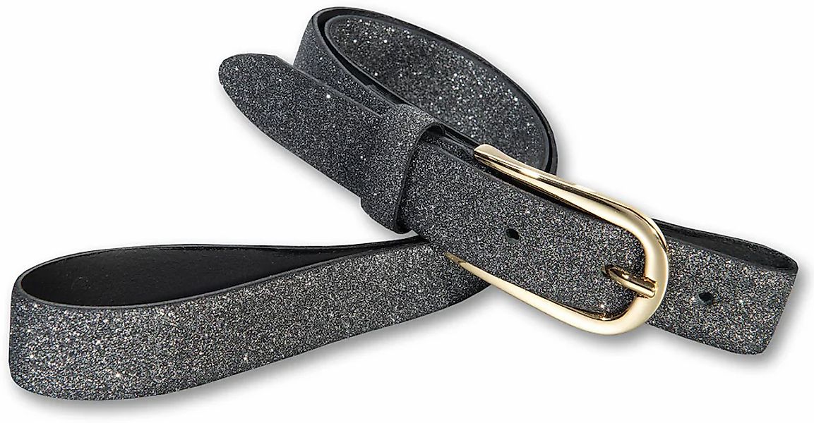 Silbergift Ledergürtel, mit Glitzerpartikeln günstig online kaufen