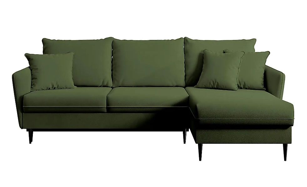 Selsey Ecksofa mit Schlaffunktion Volio ¦ grün ¦ Maße (cm): B: 223 H: 88 Po günstig online kaufen