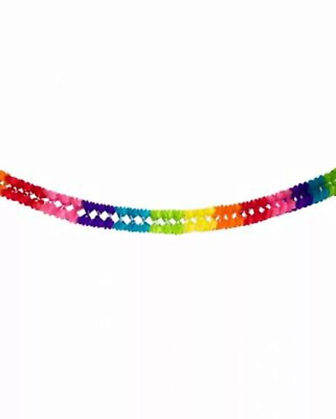 Papiergirlande Multicolor als Deko Fasching, Geburtstag & CSD   6m Partydek günstig online kaufen