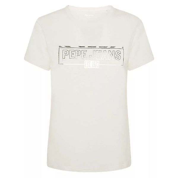 Pepe Jeans Betty Kurzärmeliges T-shirt XL Off White günstig online kaufen
