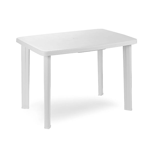 Mojawo Gartentisch Kunststoff 100x70cm WEISS RECHTECKIG Balkontisch Gartent günstig online kaufen