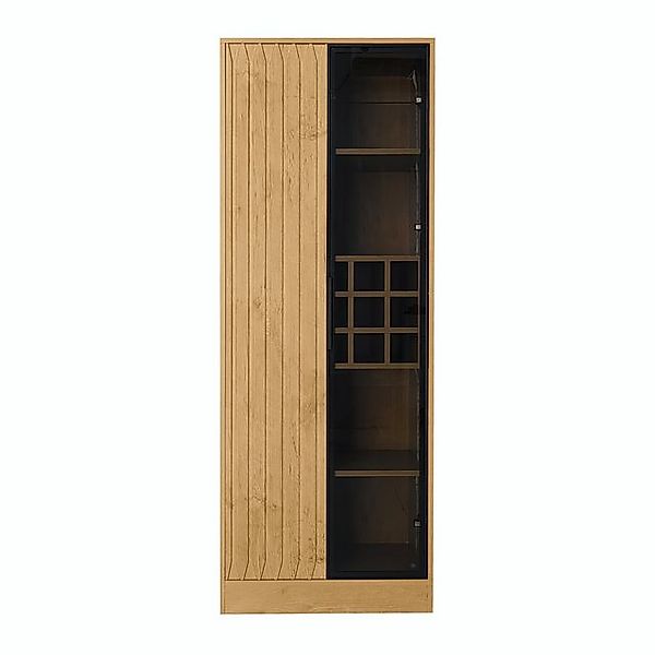 Flieks Vitrine Vitrinenschrank Höhe 160 cm (1-St) Hochschrank Standvitrine günstig online kaufen