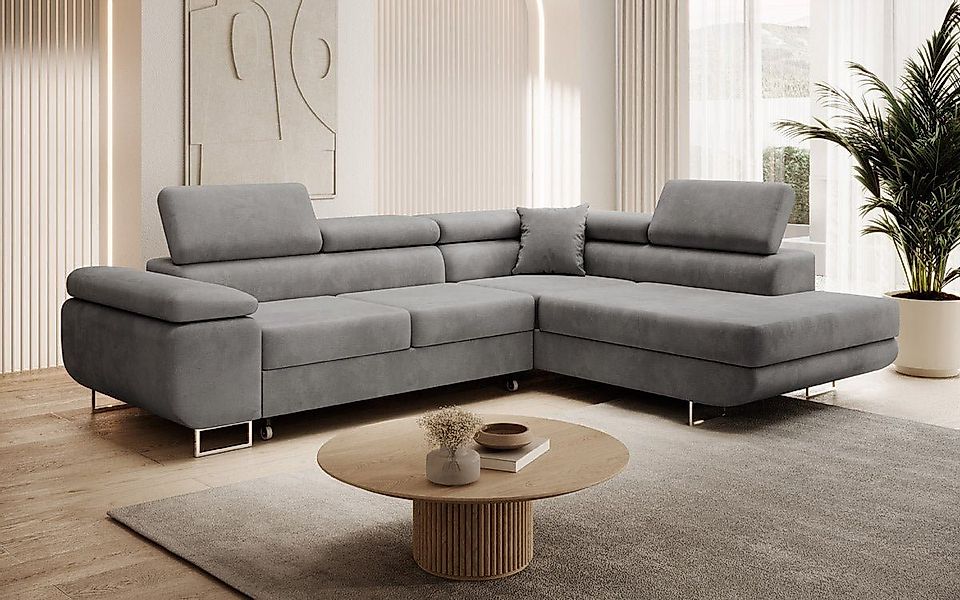 Luxusbetten24 Schlafsofa Designer Sofa Aston Samt, günstig online kaufen