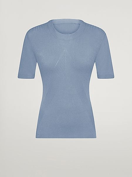 Wolford - Cashmere Top Short Sleeves, Frau, tempest, Größe: M günstig online kaufen