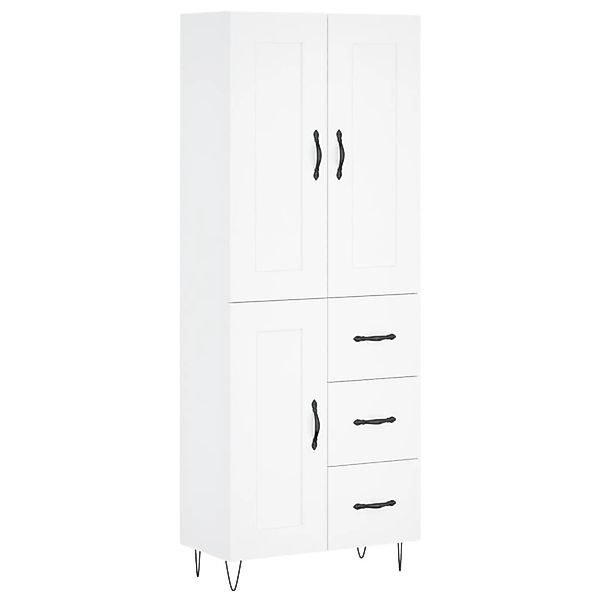vidaXL Highboard Weiß 69,5x34x180 cm Holzwerkstoff 3200033 günstig online kaufen