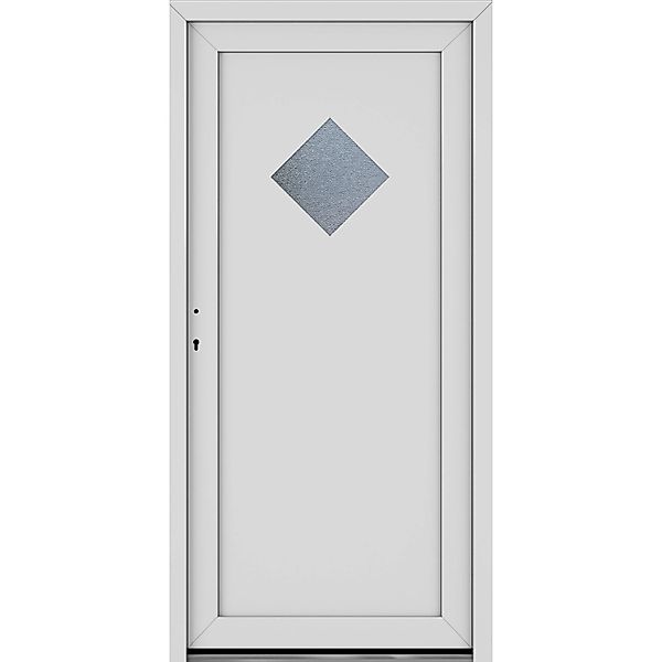 Roro Nebeneingangstür OKE 1151 Kunststoff Weiß 98 cm x 198 cm DIN L günstig online kaufen