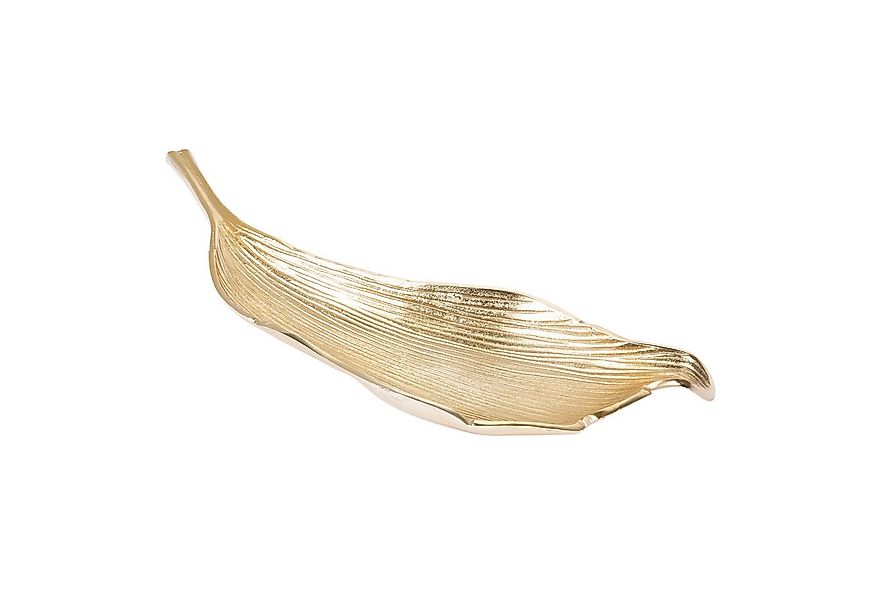 riess-ambiente Dekoschale ABSTRACT LEAF 64cm gold, Metall · im Blattdesign günstig online kaufen