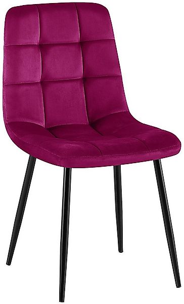 CLP Esszimmerstuhl Antibes (1er, 1 St), Sitzpolster mit Samtbezug, bis 150 günstig online kaufen