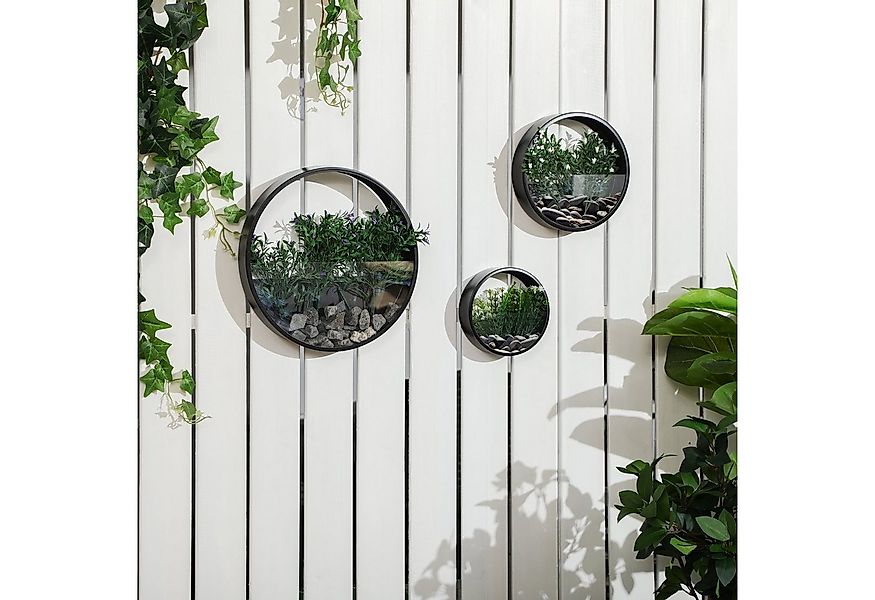 Outsunny Pflanzkübel Pflanzenbehälter für Sukkulenten (Wand-Pflanzgefäß, 3 günstig online kaufen