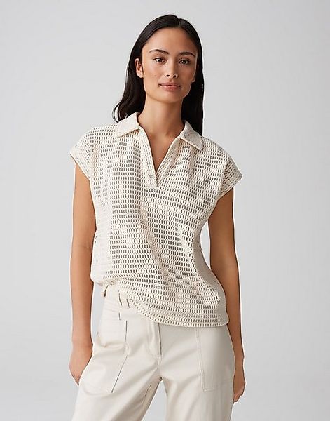 OPUS Poloshirt SOMONA Regular in Crochet Optik günstig online kaufen