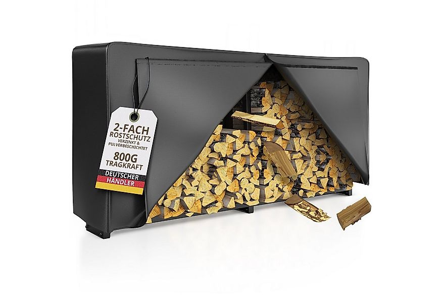 LAWA Living and Lifestyle Kaminholzregal außen mit Abdeckung Stapelhilfe ve günstig online kaufen