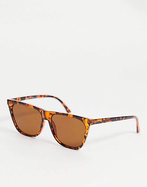 Topshop – CRYstal – Eckige Sonnenbrille mit braunen Gläsern günstig online kaufen