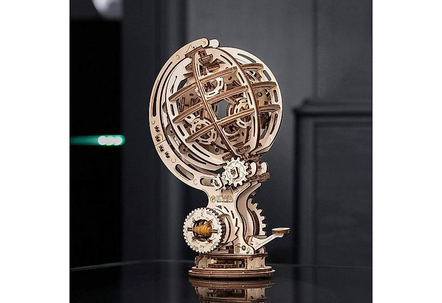 Eco Wood Art Modellbausatz Eco-Wood-Art Kinetic Globe Mechanisches Holzpuzz günstig online kaufen