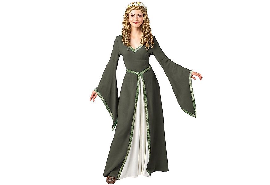 Orlob Kostüm Mittelalter Kleid Hedwig Grün mit Schnürung Damen günstig online kaufen