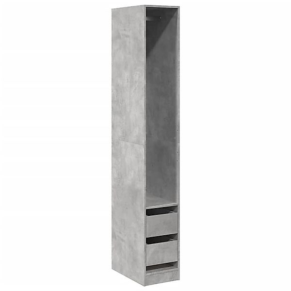 vidaXL Kleiderschrank Betongrau 30x50x200 cm Holzwerkstoff 3307741 günstig online kaufen
