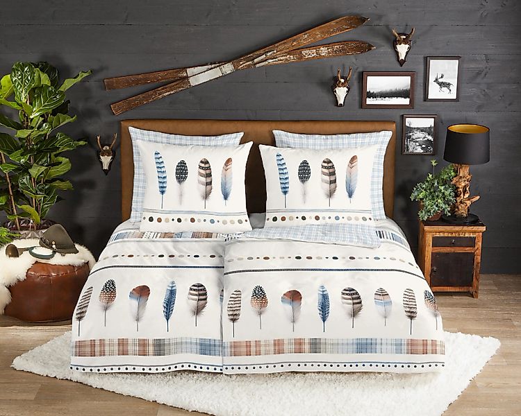 good morning Wendebettwäsche "Niba" 3 Stk. tlg. Flanell, Biber, Winter, War günstig online kaufen