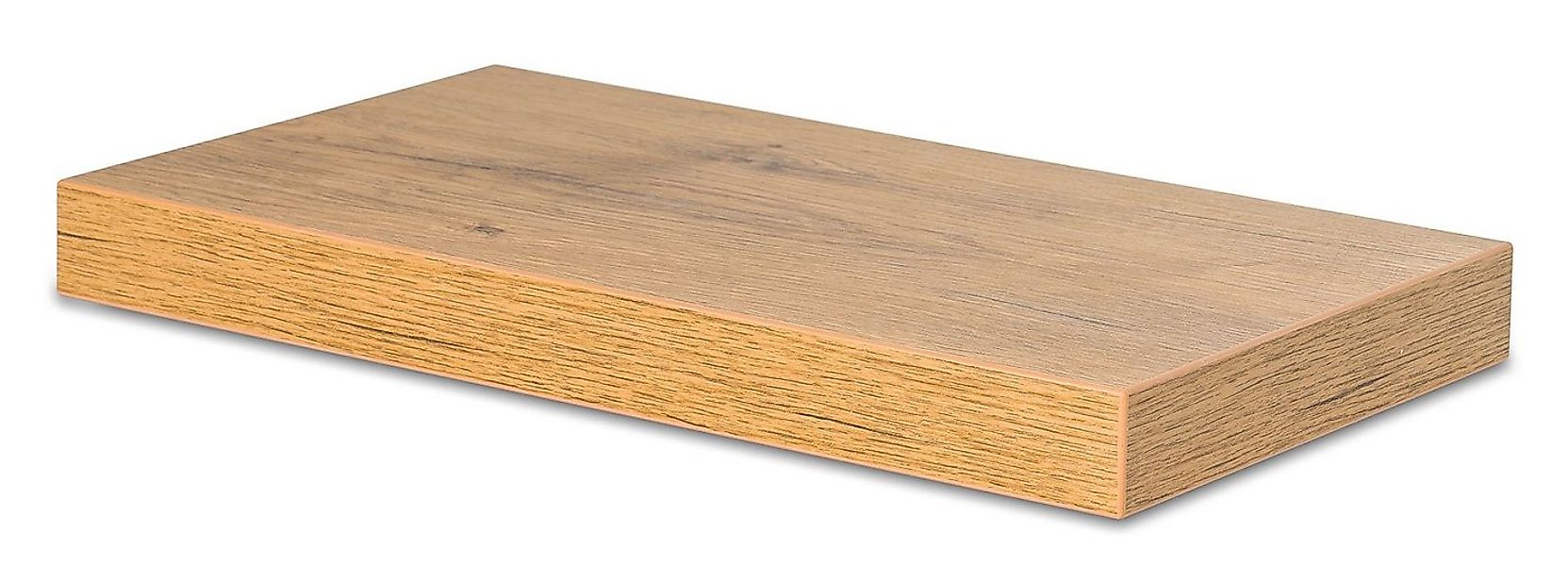 Levandeo® Wandregal, levandeo Wandboard Bobby 40cm Wildeiche Eiche Wandrega günstig online kaufen