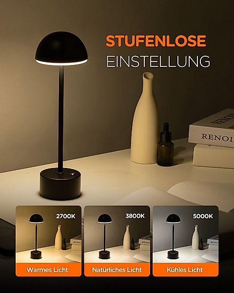 Tomons Tischleuchte LED Tischlampe dimmbar, Touch-Steuerung, Einstellbare F günstig online kaufen