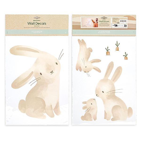 LITTLE DUTCH Wandsticker "Baby Bunny", (Set), Little Dutch - Luxus-Wandaufk günstig online kaufen