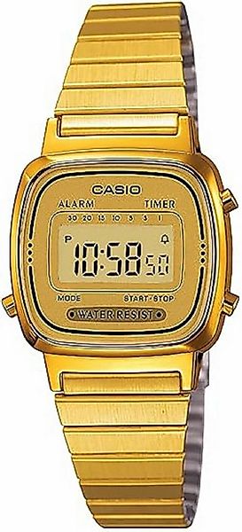 CASIO Digitaluhr Casio Damen Digital Armbanduhr Gold Vintage LA670WGA9D LA6 günstig online kaufen