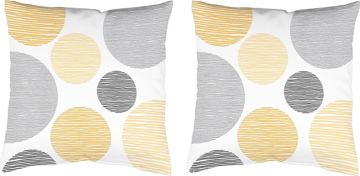 HOME WOHNIDEEN Dekokissen "BORDEN" Kissenhülle mit Füllung, 2 Stück günstig online kaufen