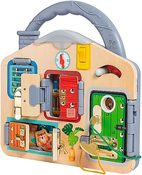 Hape Motorikbrett Spiele-Tafel Schloss & Schlüssel, mit Lichtfunktion günstig online kaufen