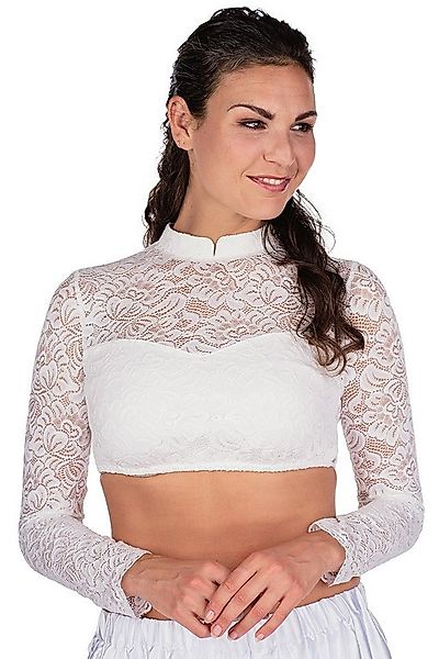 Spieth & Wensky Dirndlbluse Dirndlbluse - ANDORA LA - offweiß, schwarz günstig online kaufen