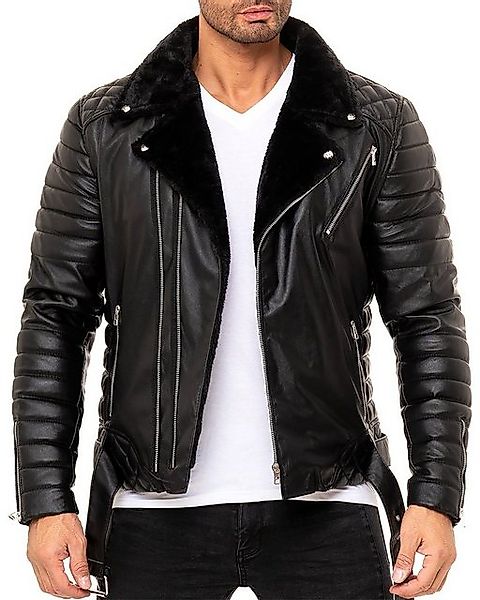 Reichstadt Bikerjacke Herren Kunstleder Jacke RS008 günstig online kaufen